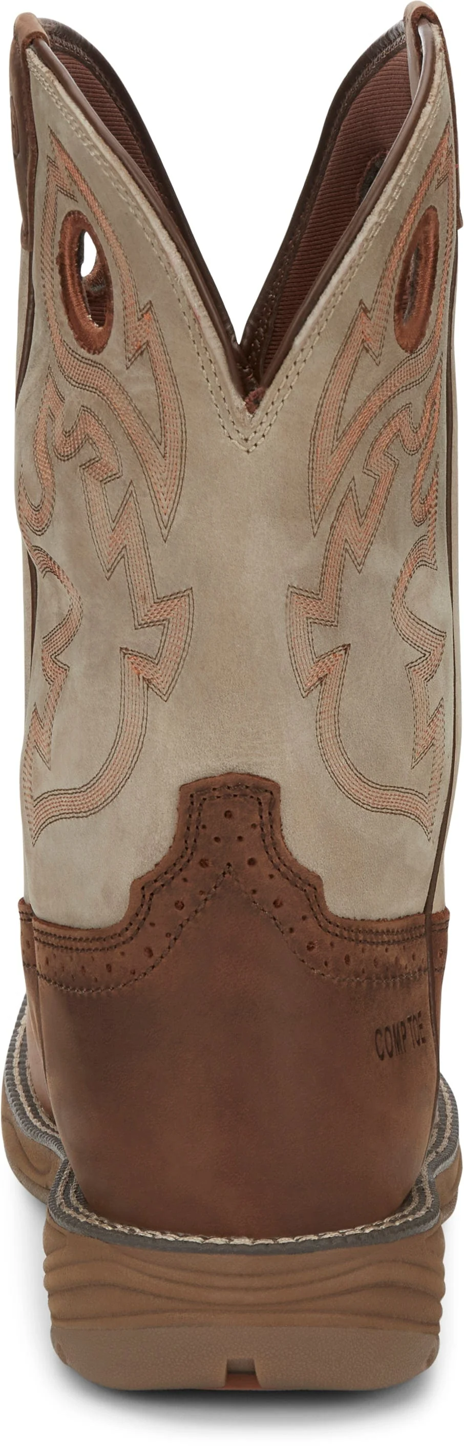 Justin Men's Rush Tan Composite Toe Waterproof Work Boot WK4338 - Image 7