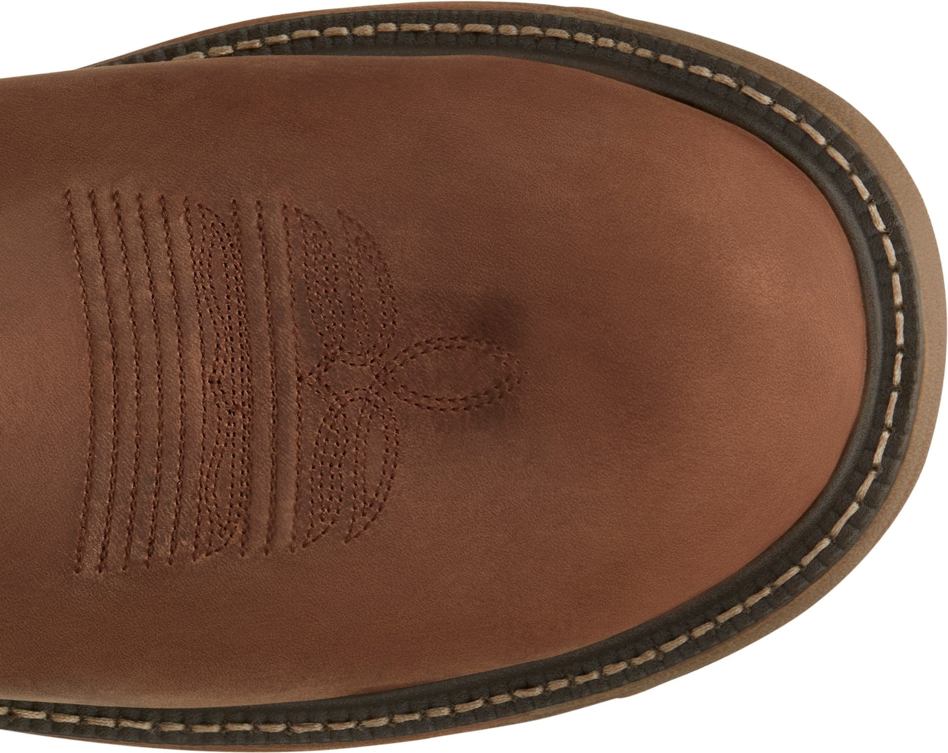 Justin Men's Stampede Rush Barley Brown Waterproof Non-Safety Round Toe Work Boots - SE4332 - Image 4