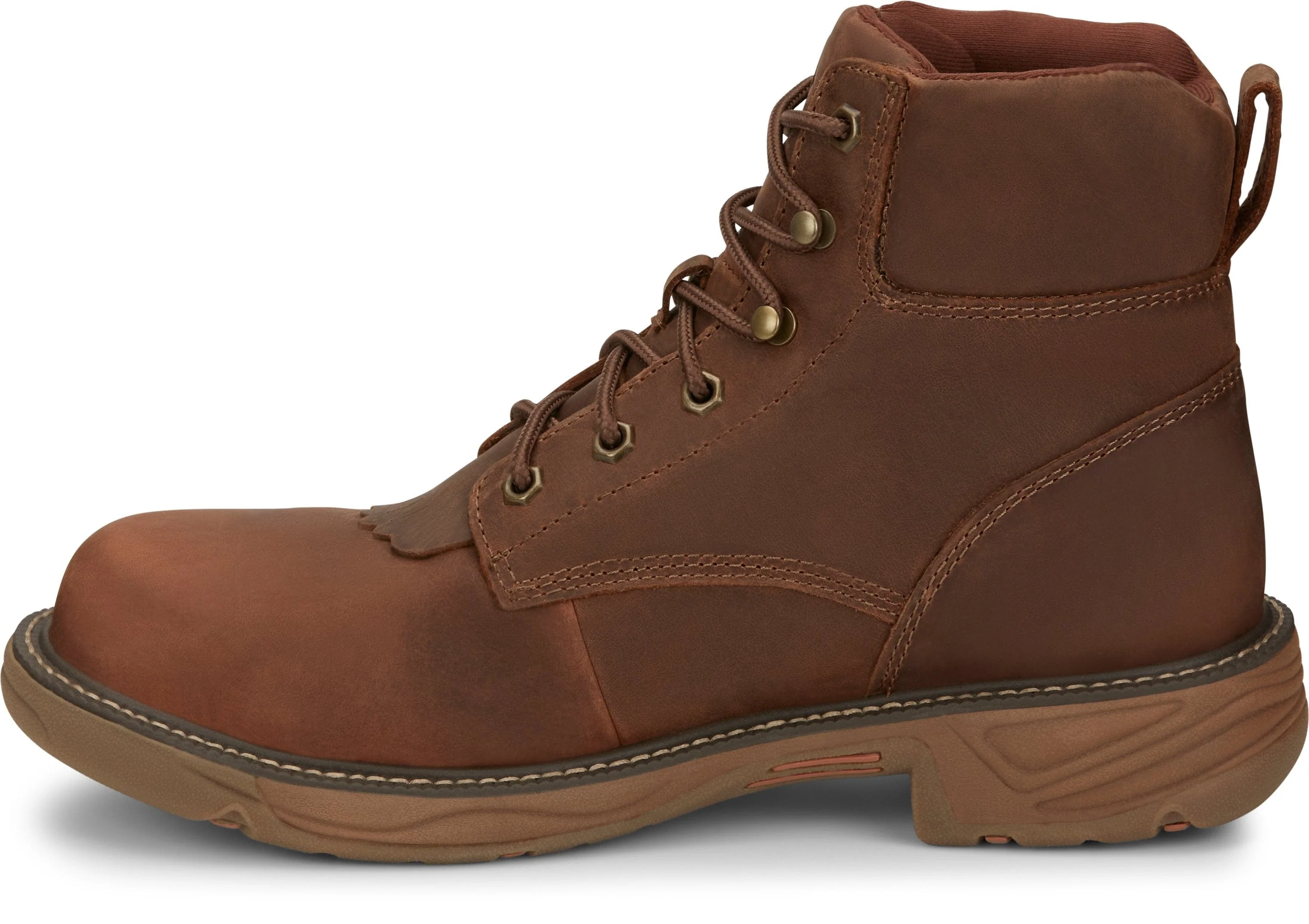 Justin Men's Stampede Rush Waterproof Nano Composite Toe Lacer Work Boots SE466 - Image 3