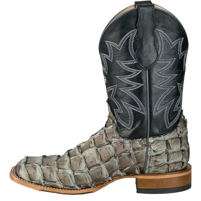 Justin Men's George Strait Slate Ocean View Pirarucu Exotic Boots GR5715 - Image 4