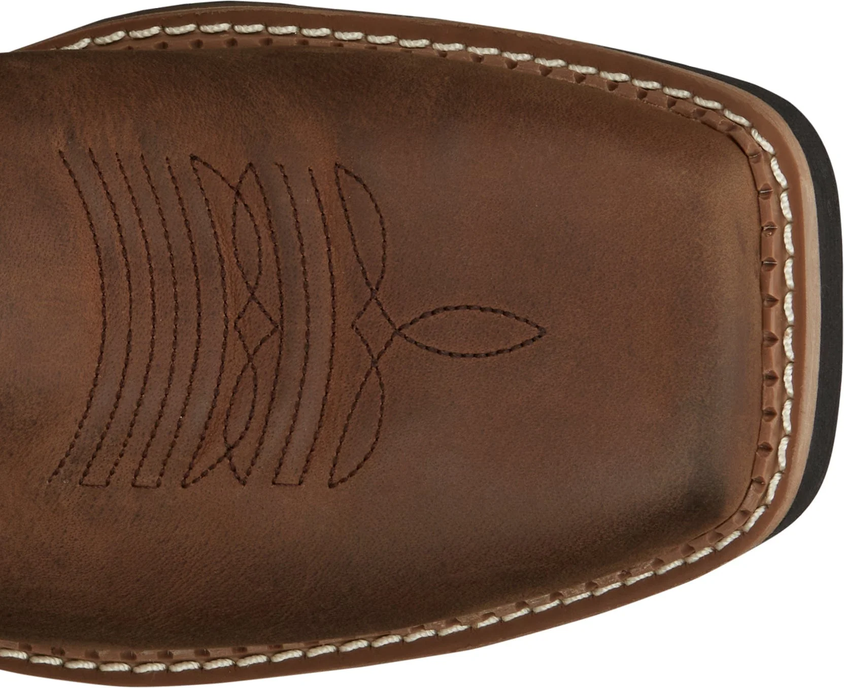 Justin Men's Stampede Bolt Brown Square Toe Work Boots SE4112 - Image 5