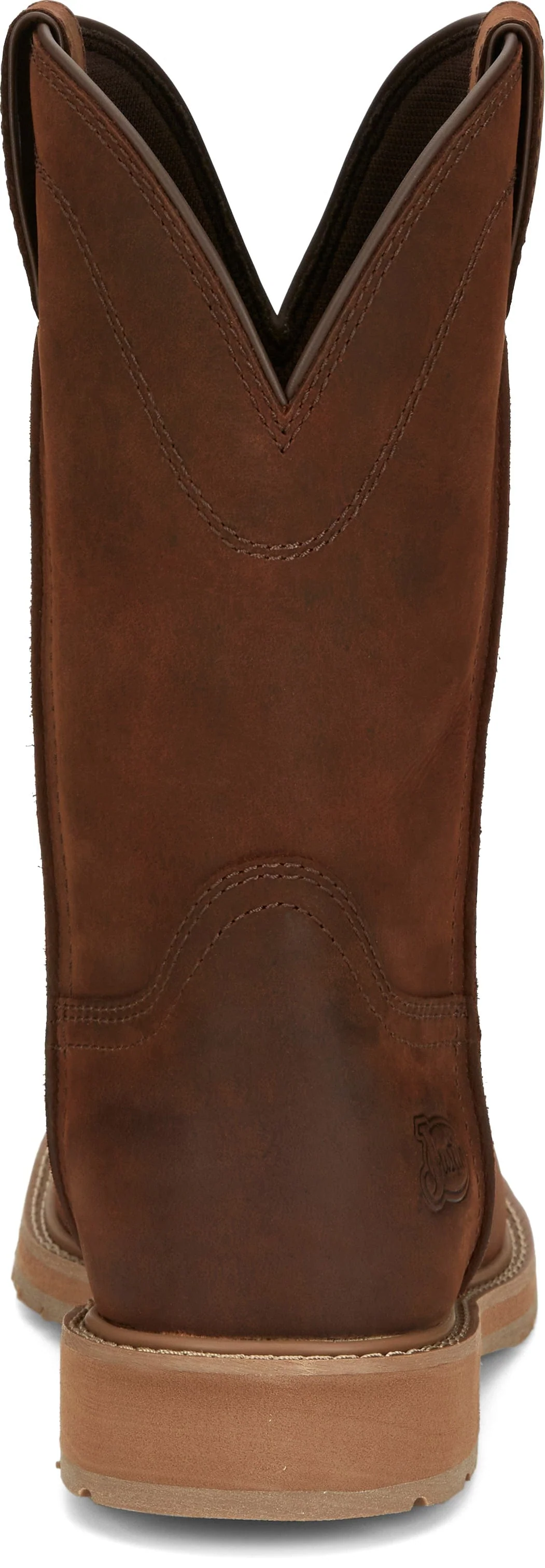 Justin Men's Stampede Buster II Pecan Brown Square Toe Work Boots SE3100 - Image 7