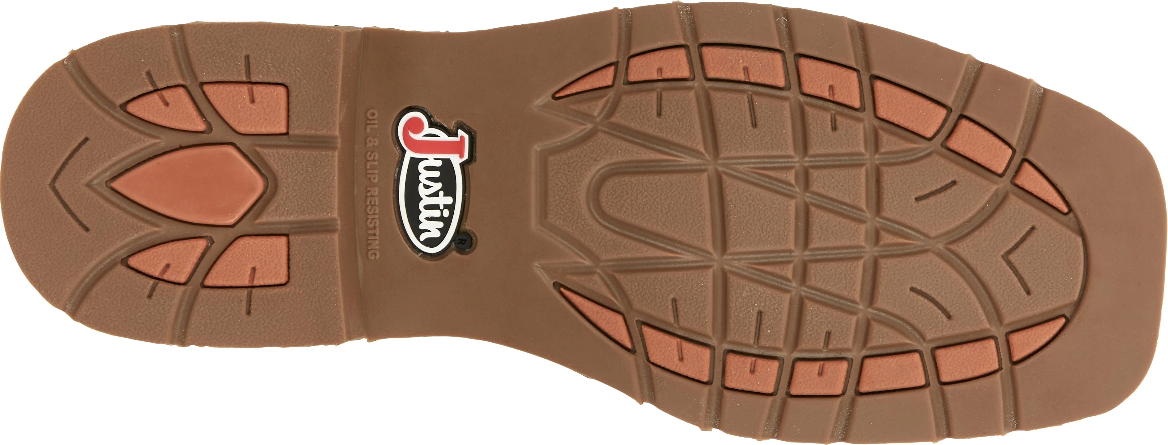 Justin Men's Stampede Buster II Pecan Brown Square Toe Work Boots SE3100 - Image 9