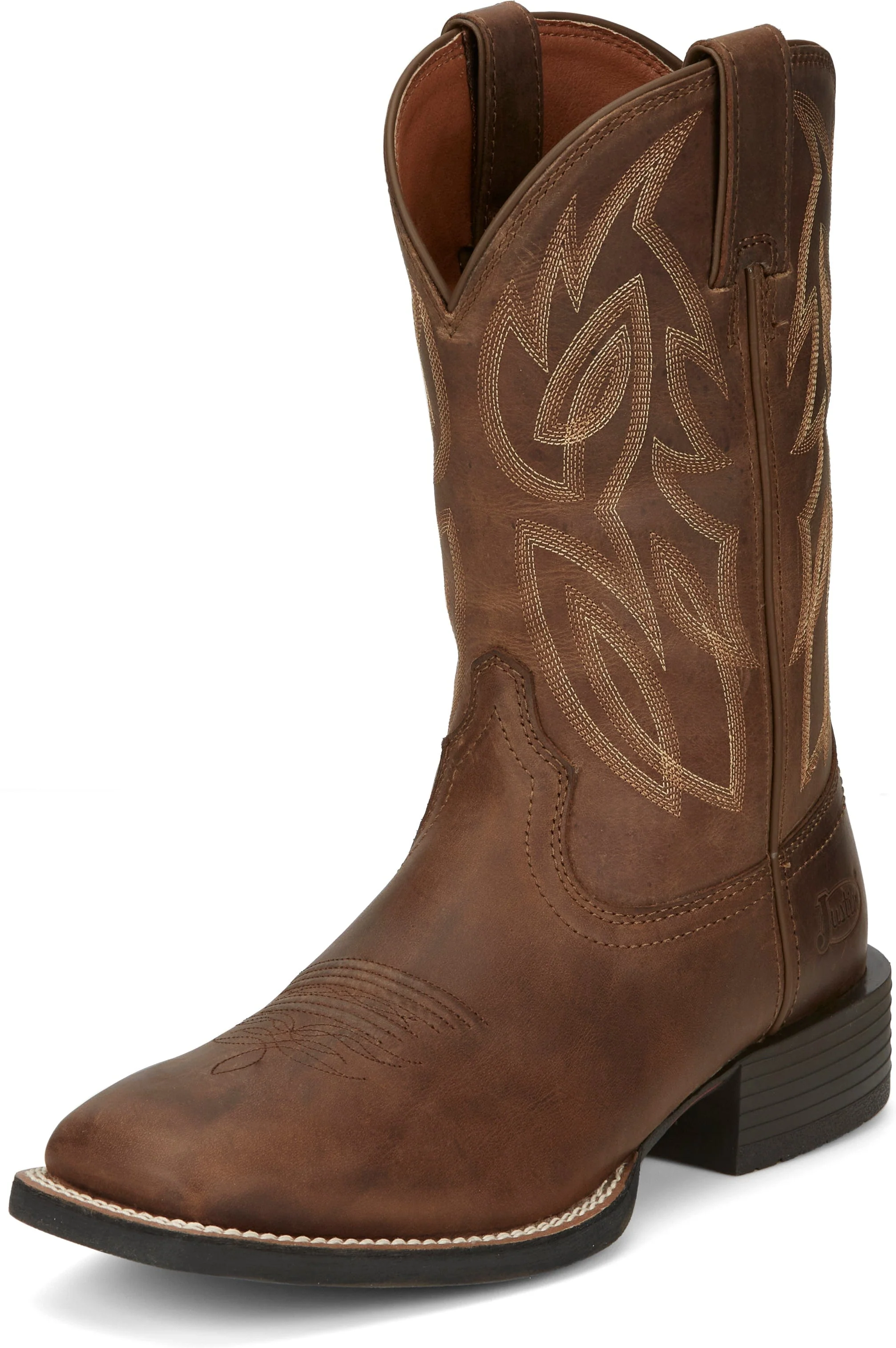 Justin Men's Stampede Canter Dusky Brown Western Boots SE7510 - Image 2