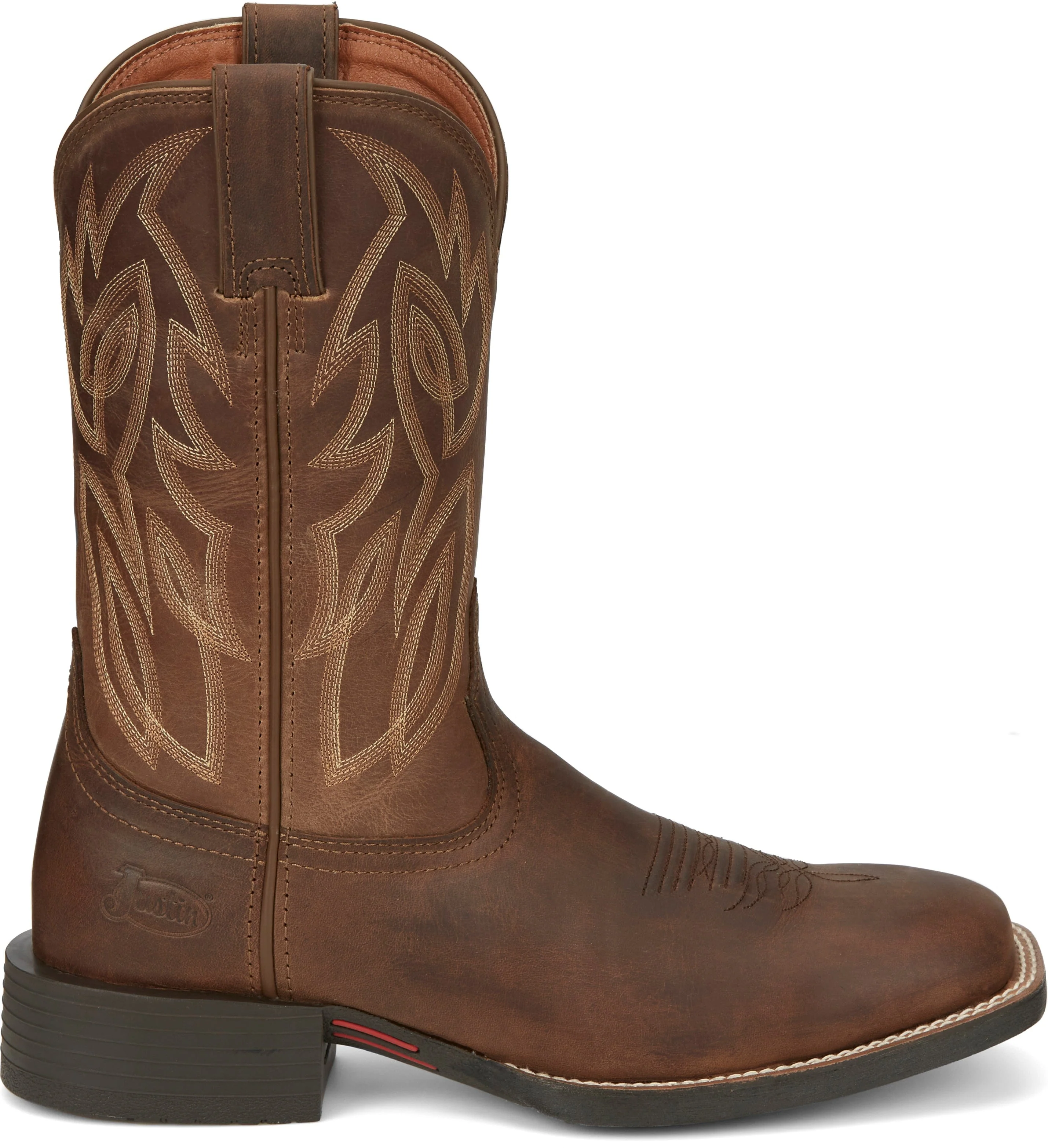 Justin Men's Stampede Canter Dusky Brown Western Boots SE7510 - Image 3