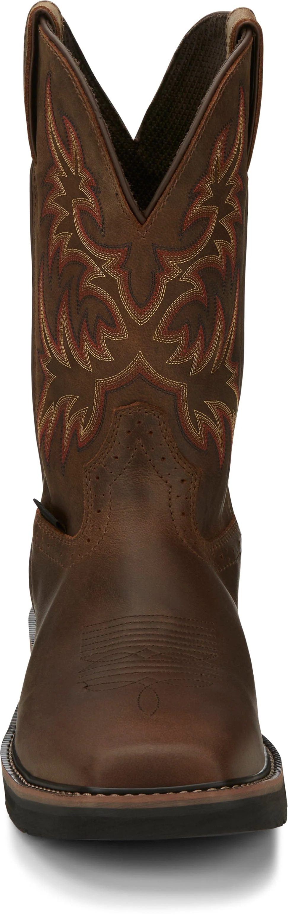 Justin Men's Stampede Driller Brown Steel Toe Work Boots SE4690 - Image 7