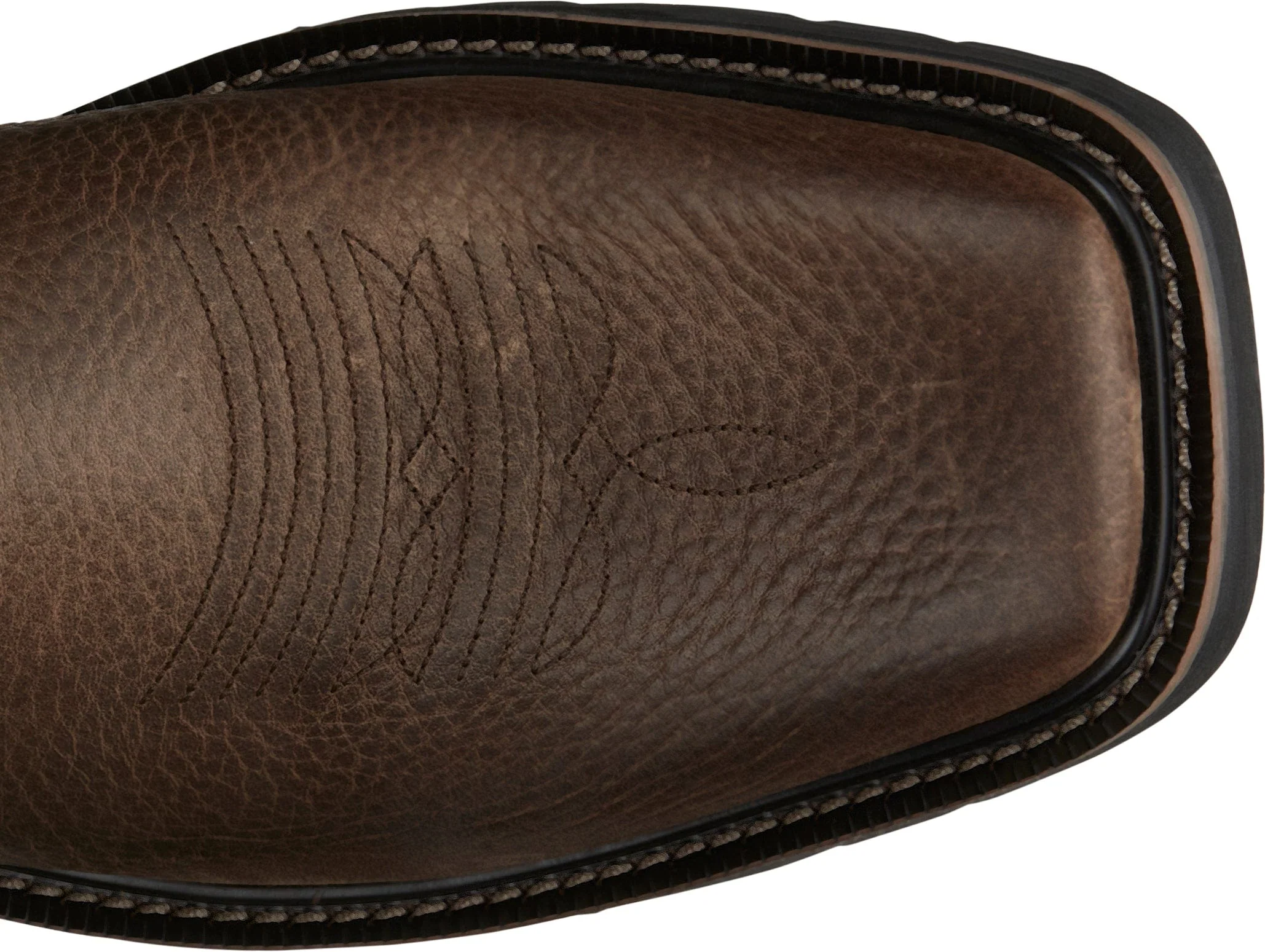 Justin Men's Stampede Driller Copper Brown Square Toe Work Boots SE4683 - Image 5