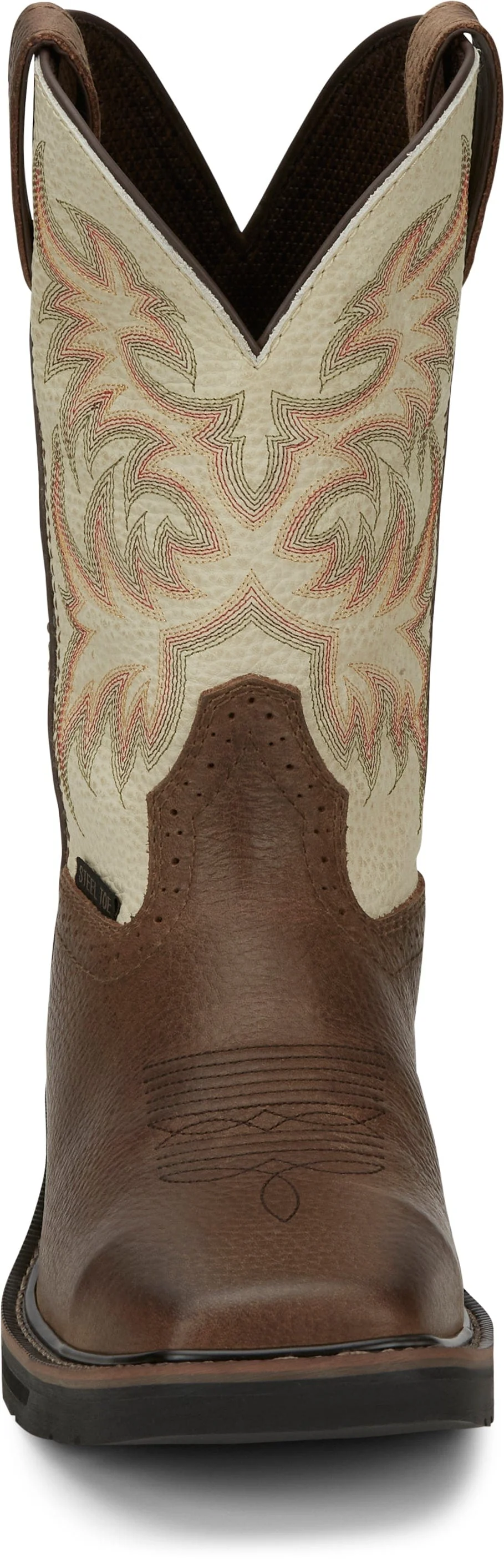 Justin Men's Stampede Driller Copper Steel Toe Work Boots SE4684 - Image 6