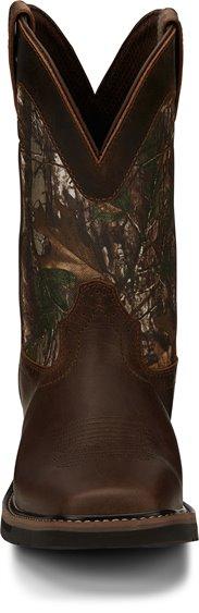 Justin Men's Stampede Trekker Camo Waterproof Pull-On Work Boots SE4676 - Image 5