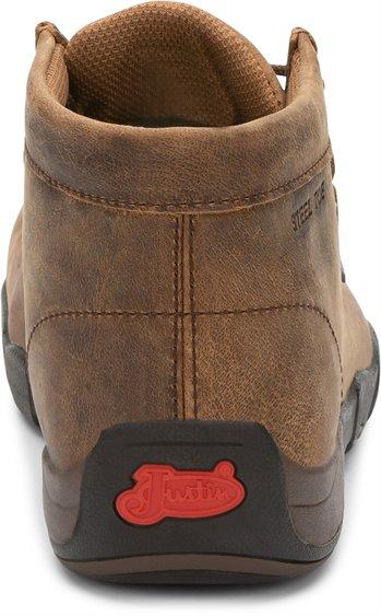 Justin Men's Cappie Brown Steel Toe Work Shoe 235 - Image 6