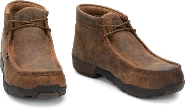 Justin Men's Cappie Brown Steel Toe Work Shoe 235 - Image 7