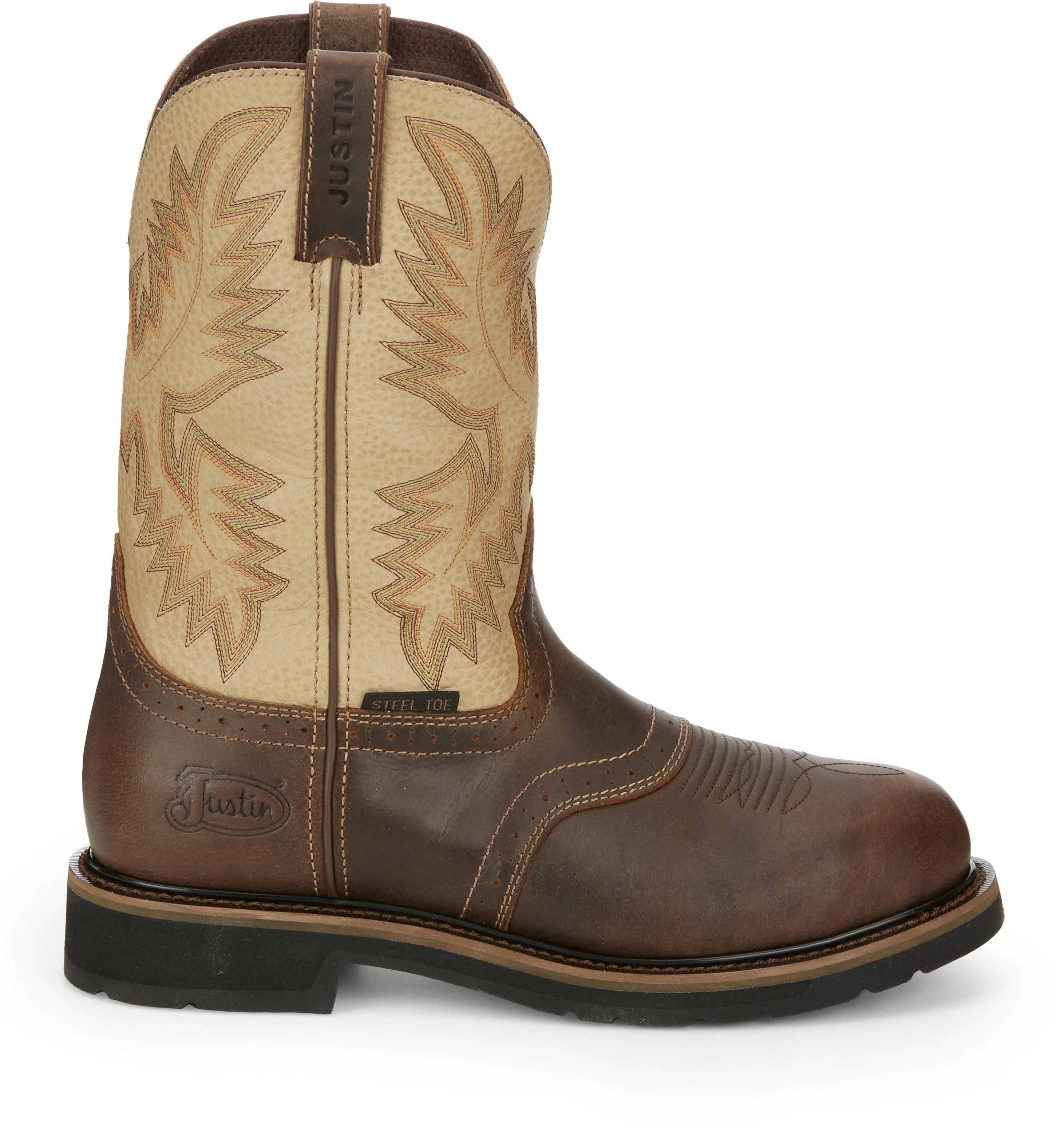 Justin Men's Superintendent Golden Brown Steel Toe Work Boot SE4661 - Image 4