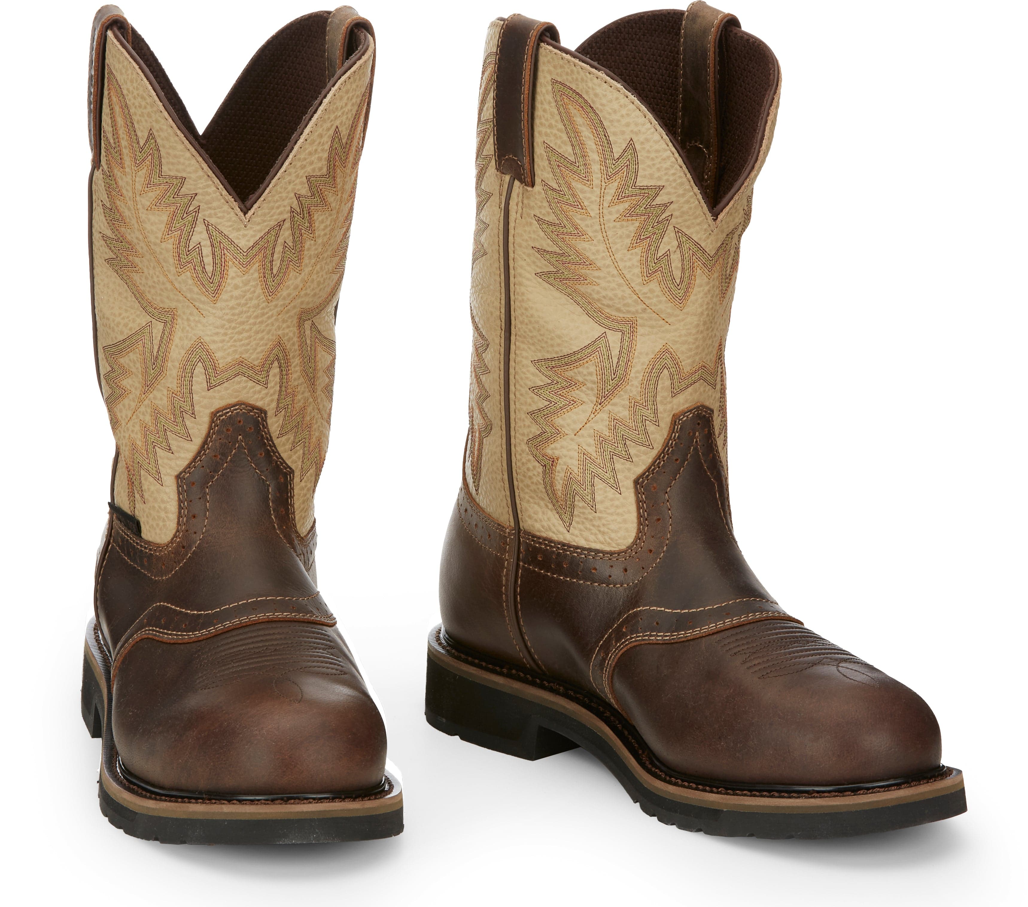 Justin Men's Superintendent Golden Brown Steel Toe Work Boot SE4661 - Image 8