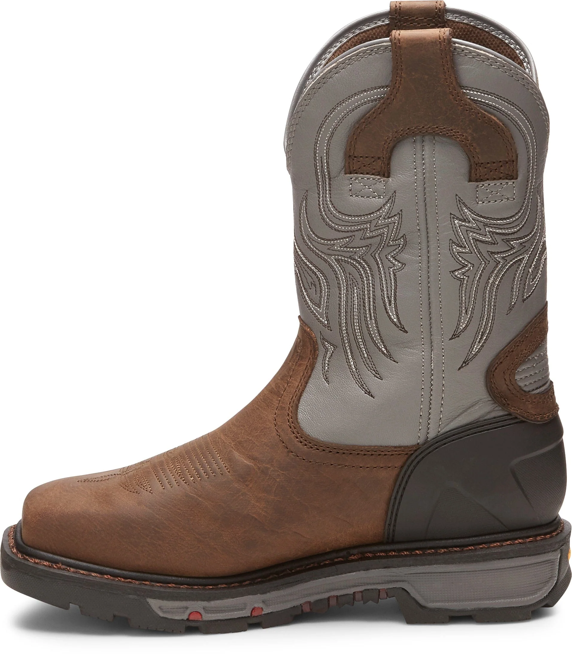 Justin Men's Tanker Timber Brown Waterproof Steel Toe Work Boots WK2102 - Image 3