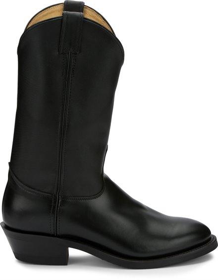 Justin Men's Tobias Black Round Toe Western Boots 3040 - Image 2