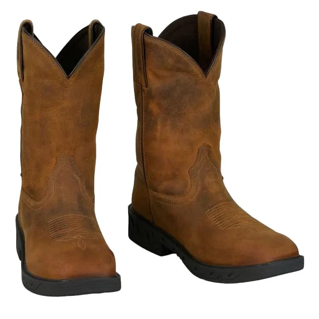 Justin Men's Trencher Brown Prodigy Western Work Boots PD4066 - Image 4