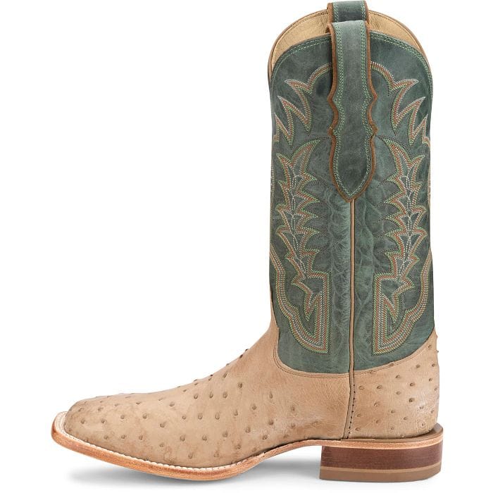 Justin Men's Vintage Tan Chisolm Full Quill Ostrich Exotic Boots JE8173 - Image 3