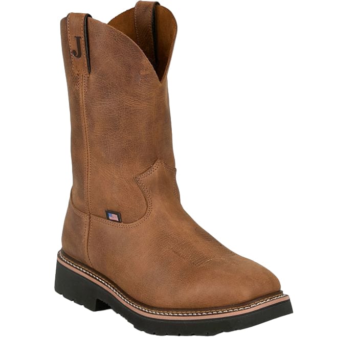 Justin Men's Walnut Ames Steel Toe Work Boots HL4223