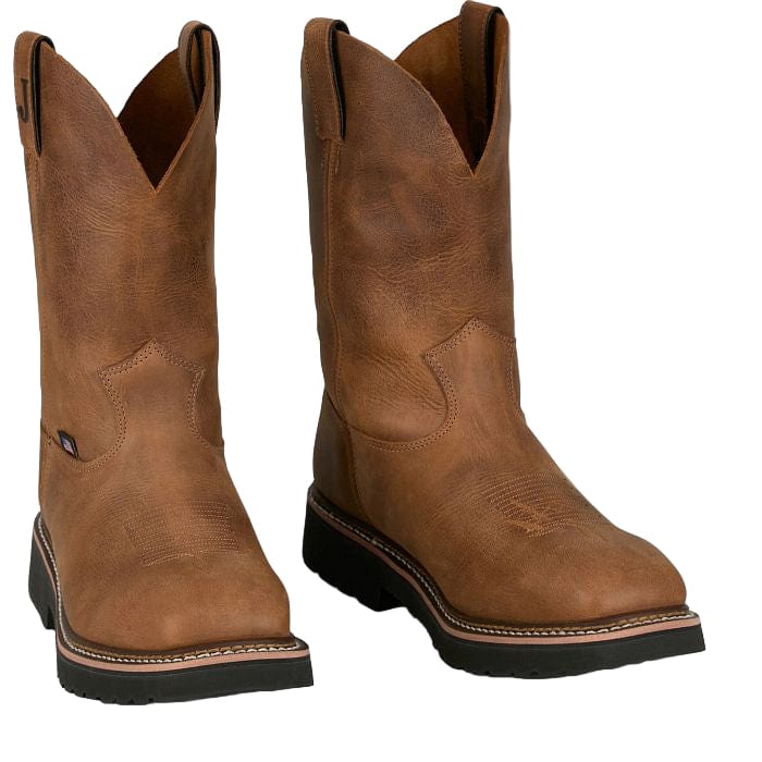 Justin Men's Walnut Ames Steel Toe Work Boots HL4223 - Image 6
