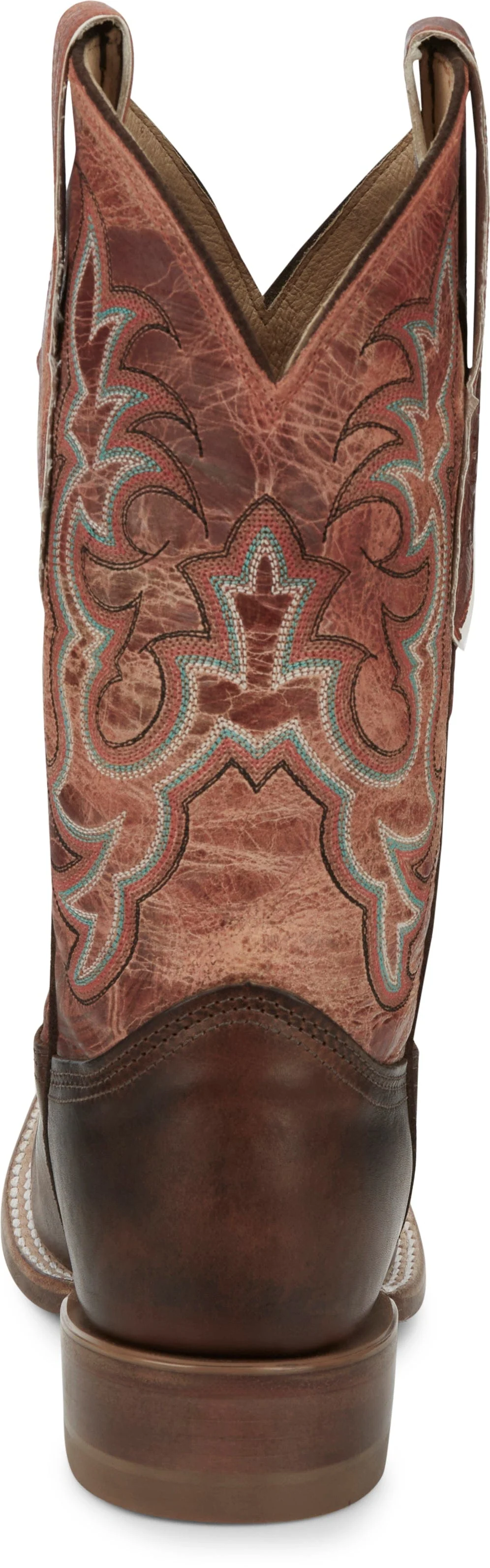 Justin Women's AQHA Dusty Brown Square Toe Western Boots AQ7020 - Image 8