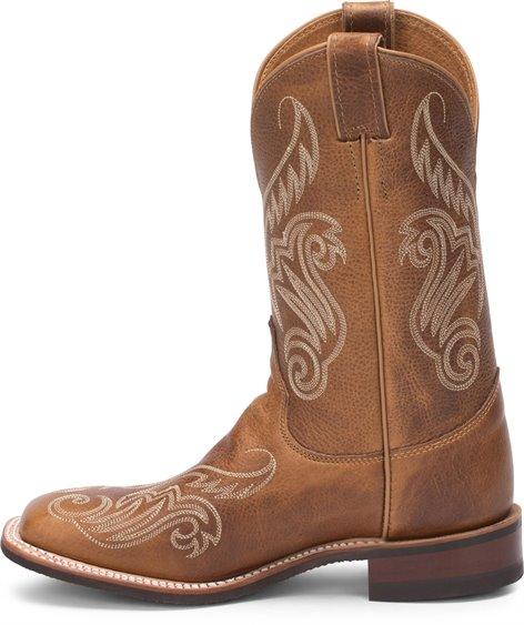 Justin Women's Bent Rail Llano Distressed Brown Cowgirl Boots BRL212 - Image 3