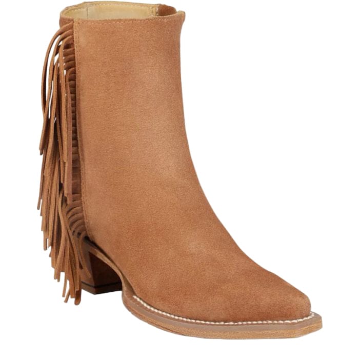 Justin Women's Brown Bev Fringe Booties VN4426
