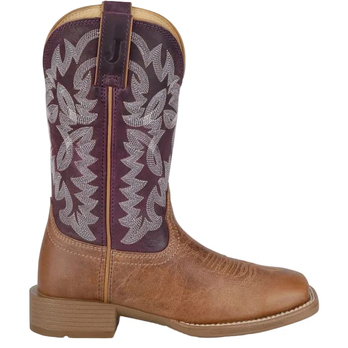 Justin Women's Chestnut & Plum Ashtyn Western Boots UN2340 - Image 2