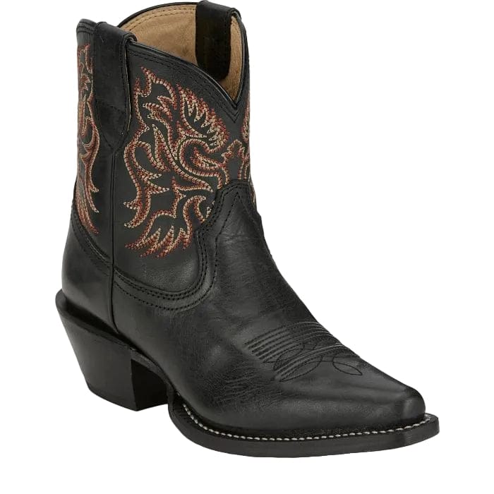 Justin Women's Coal Black Isabella 7" Western Booties VN4422