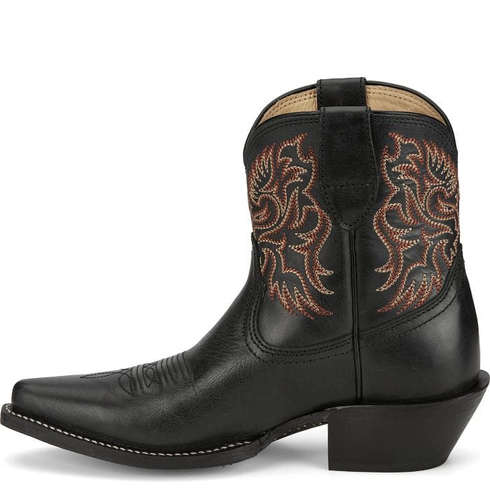 Justin Women's Coal Black Isabella 7" Western Booties VN4422 - Image 3