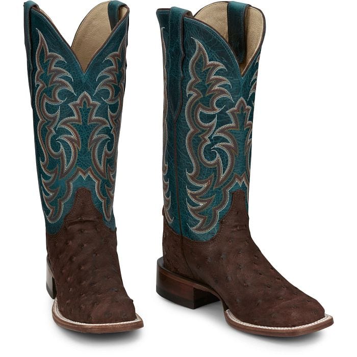 Justin Women's Cowgal Wild Cigar Brown Square Toe Western Boot AQ8651 - Image 7