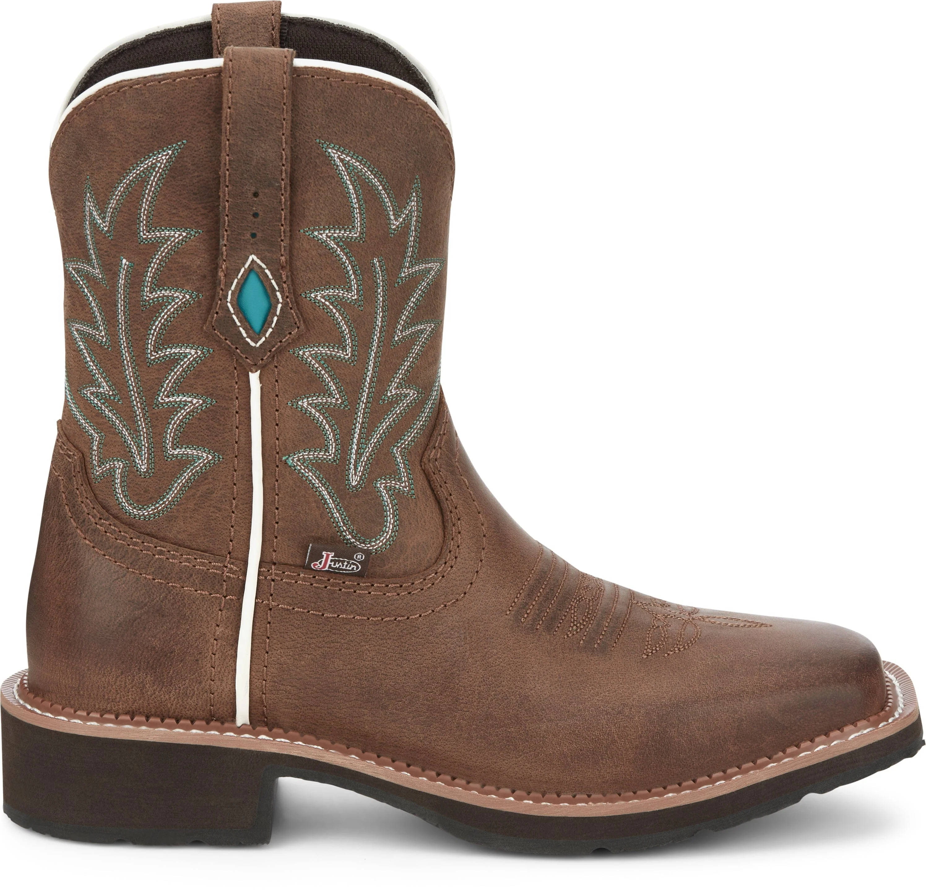 Justin Women's Ema Brown Western Booties GY9539 - Image 3