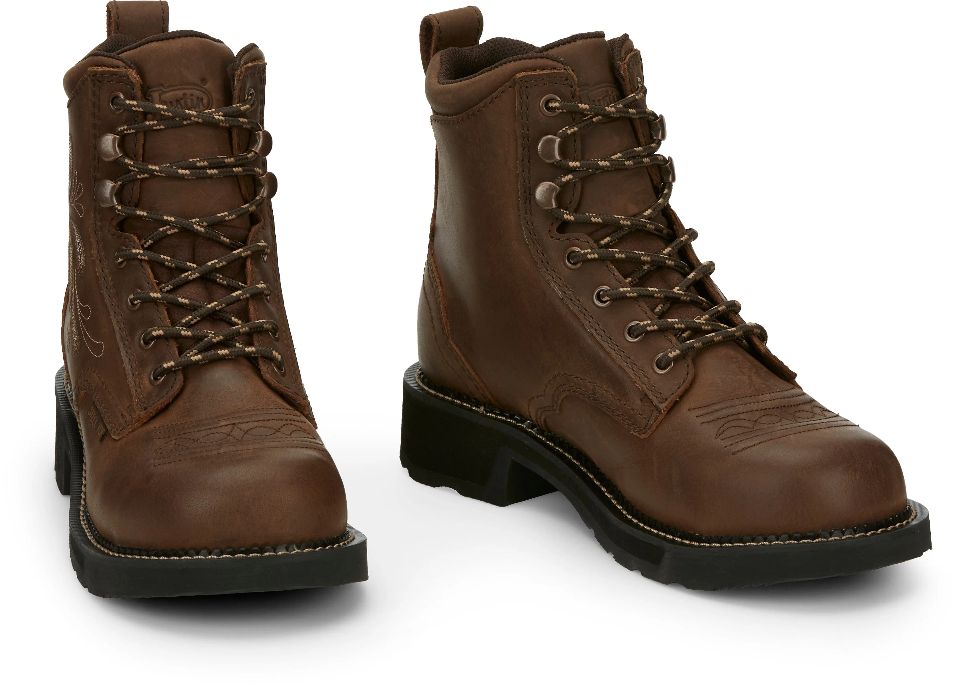 Justin Women's Gypsy Katerina Waterproof Steel Toe Lace Up Work Boots GY985 - Image 8