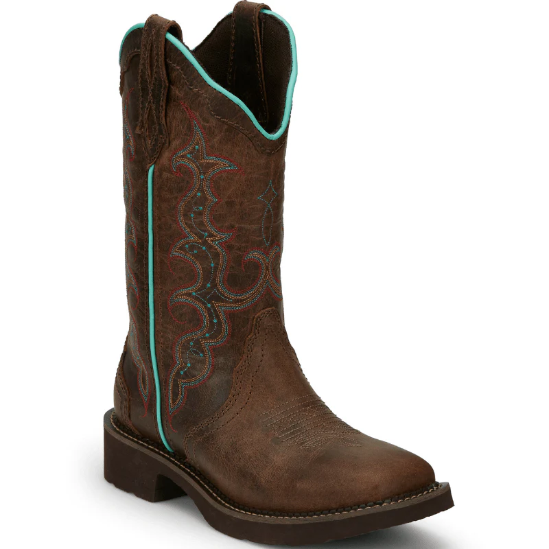 Justin Women's Gypsy Raya Brown Round Toe Western Boots GY2900