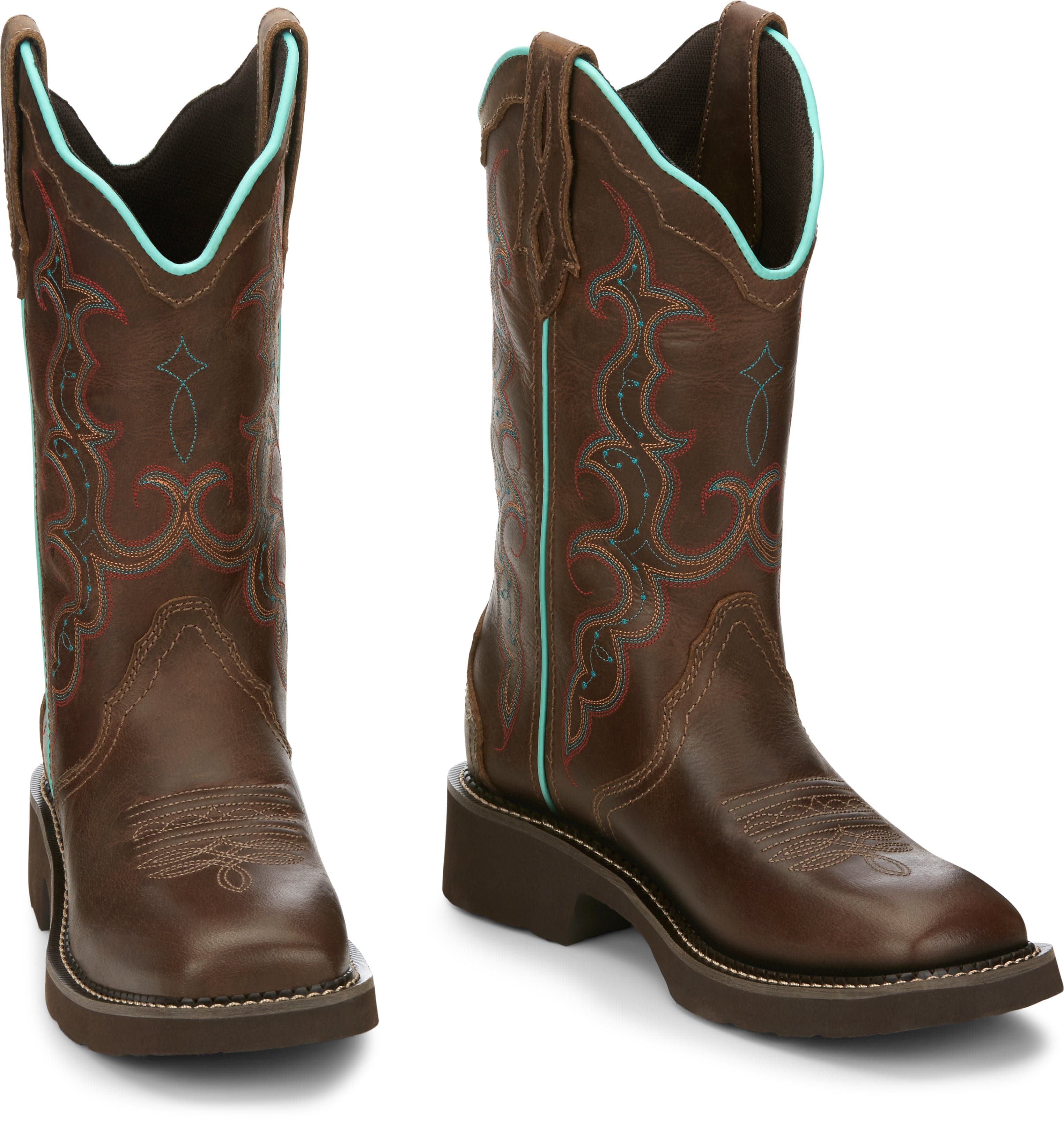 Justin Women's Gypsy Raya Brown Round Toe Western Boots GY2900 - Image 8