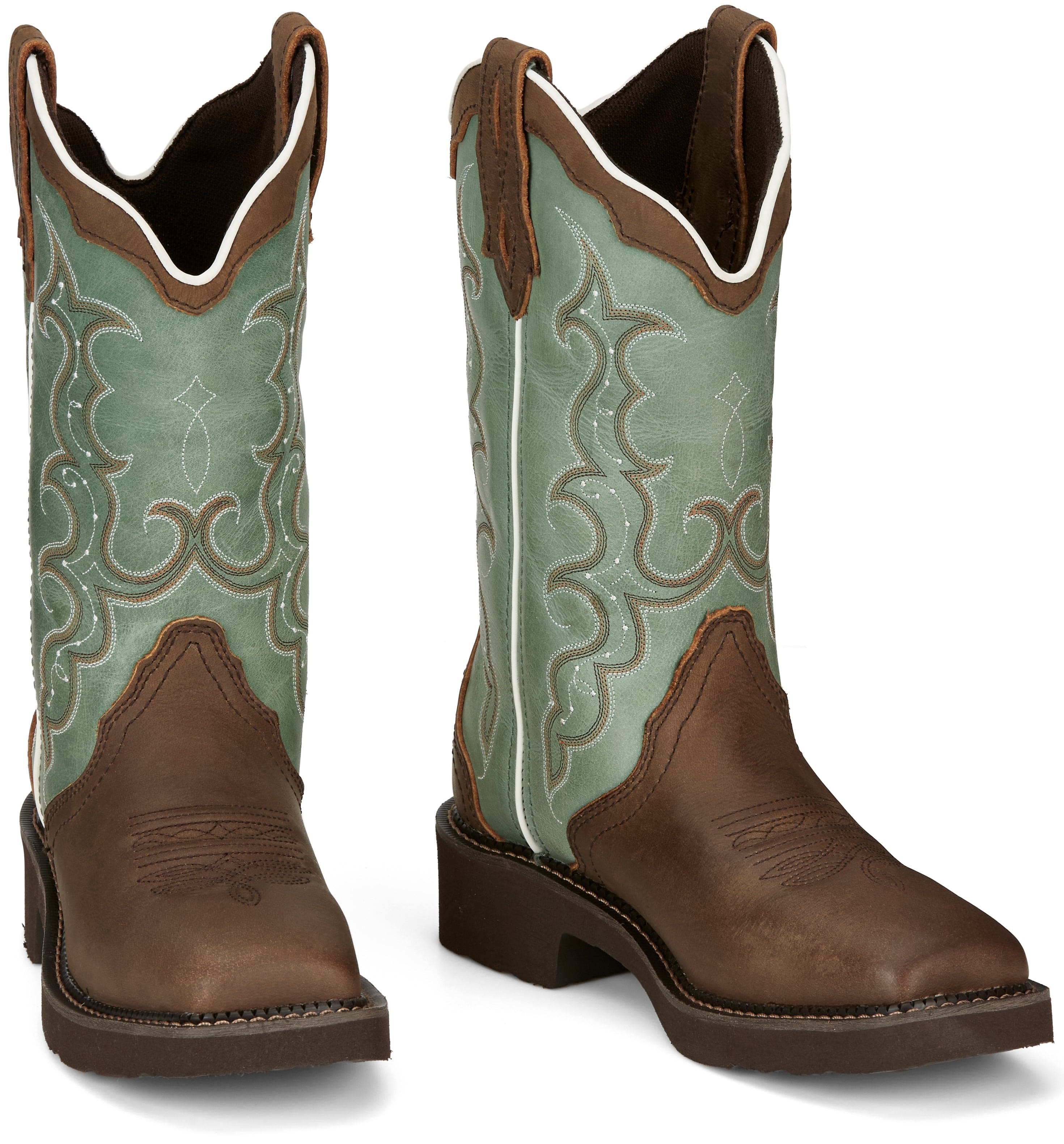 Justin Women's Gypsy Raya Distressed Brown Western Cowgirl Boots GY2904 - Image 8