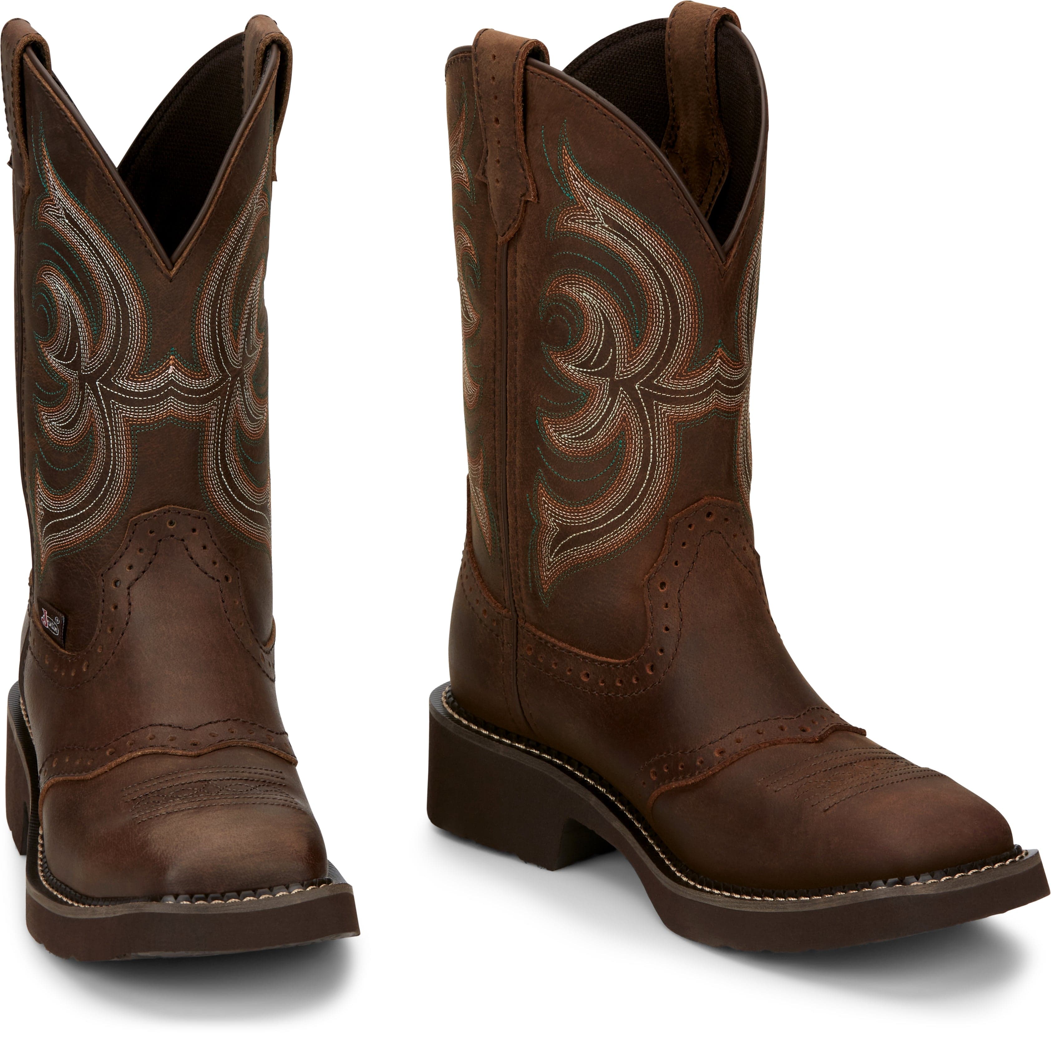 Justin Women's Inji Brown Western Boots GY9984 - Image 8