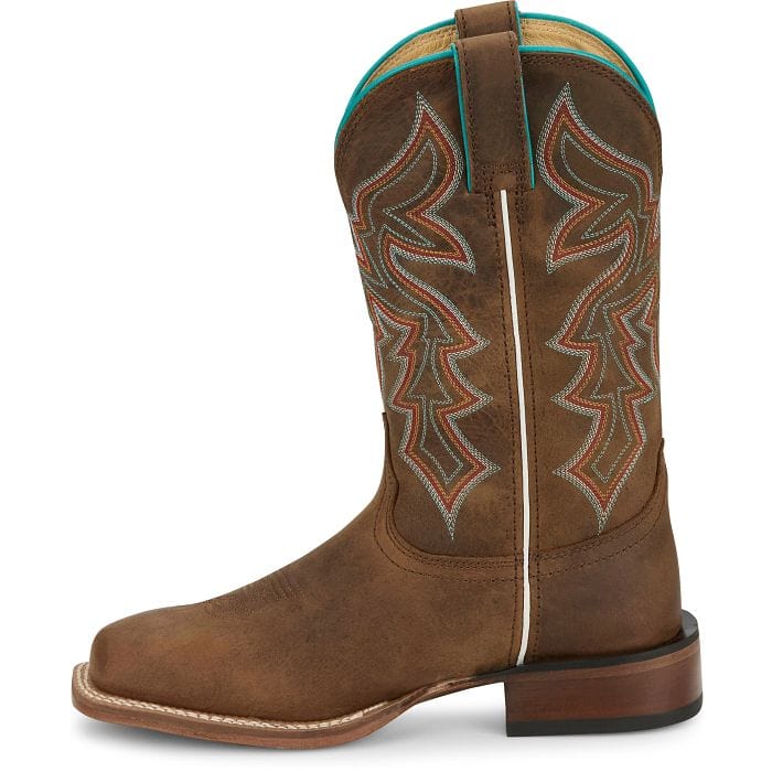 Justin Women's Miss Ellie Taupe Brown Western Boots FN4201 - Image 2