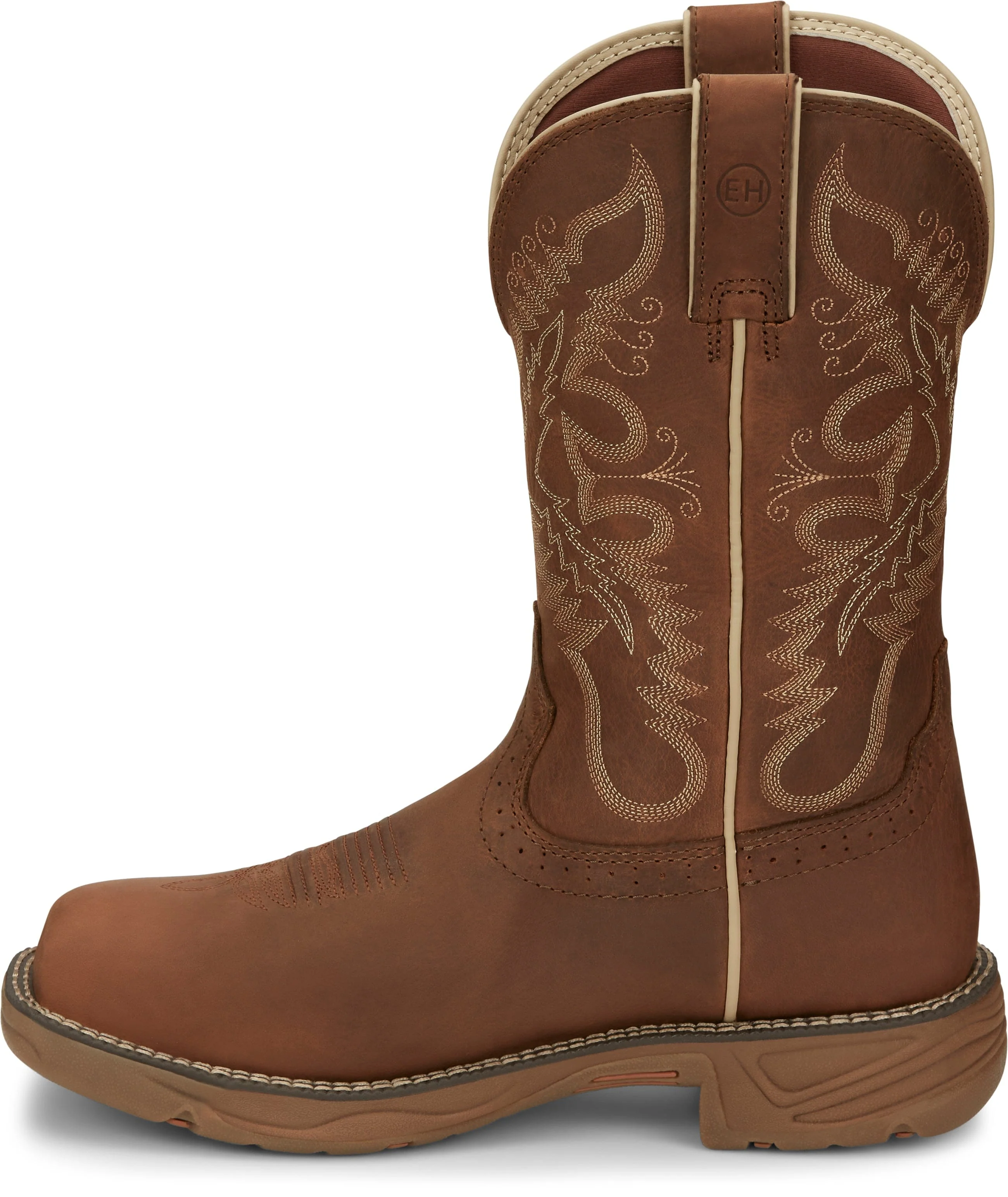 Justin Women's Rush Rustic Tan 11" Nano Composite Toe Waterproof Work Boot SE4352 - Image 3