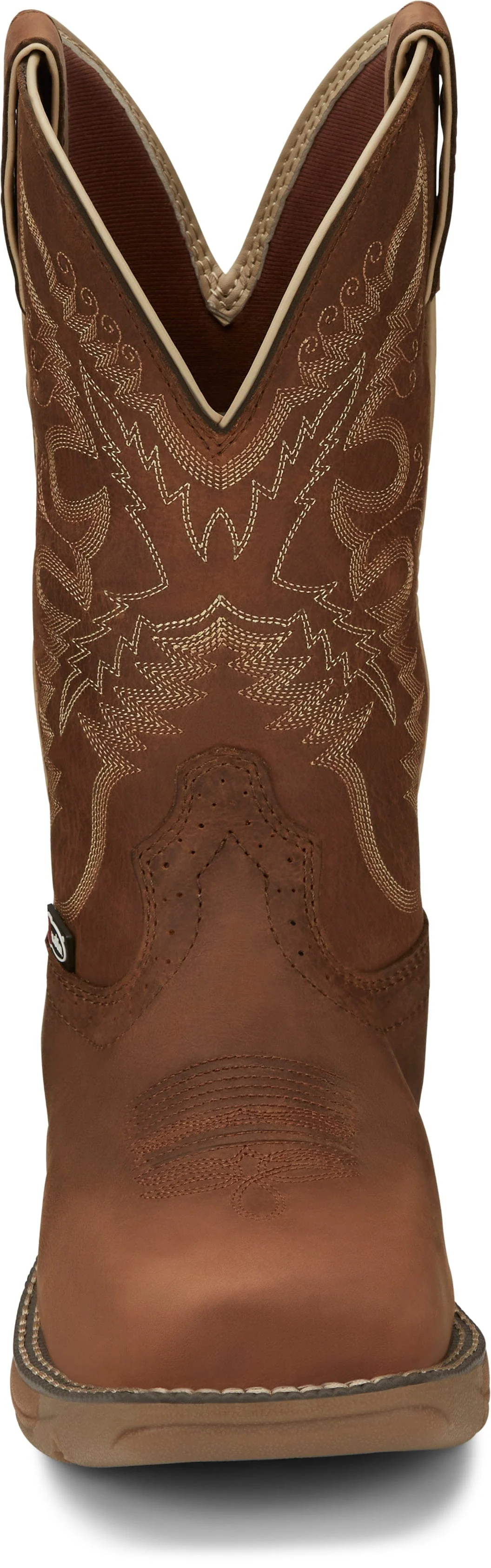 Justin Women's Rush Rustic Tan 11" Nano Composite Toe Waterproof Work Boot SE4352 - Image 5