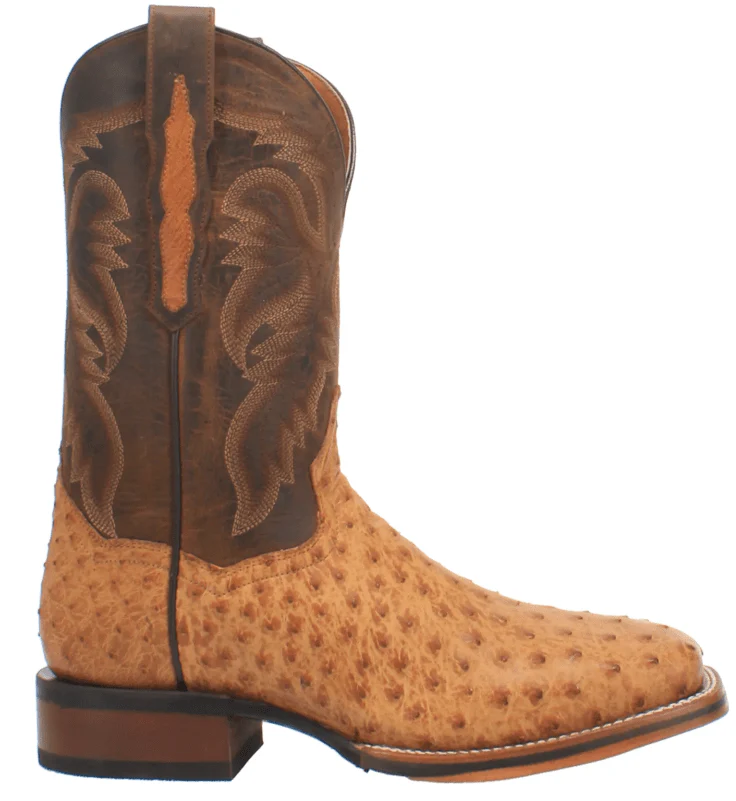 Dan Post Men's Kershaw Saddle Full Quill Ostrich Boots DP4951 - Image 2