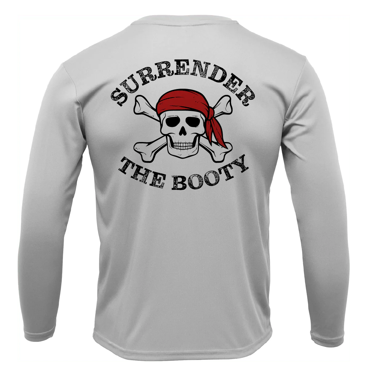 Key Largo, FL Surrender The Booty Long Sleeve UPF 50+ Dry-Fit Shirt - Image 2