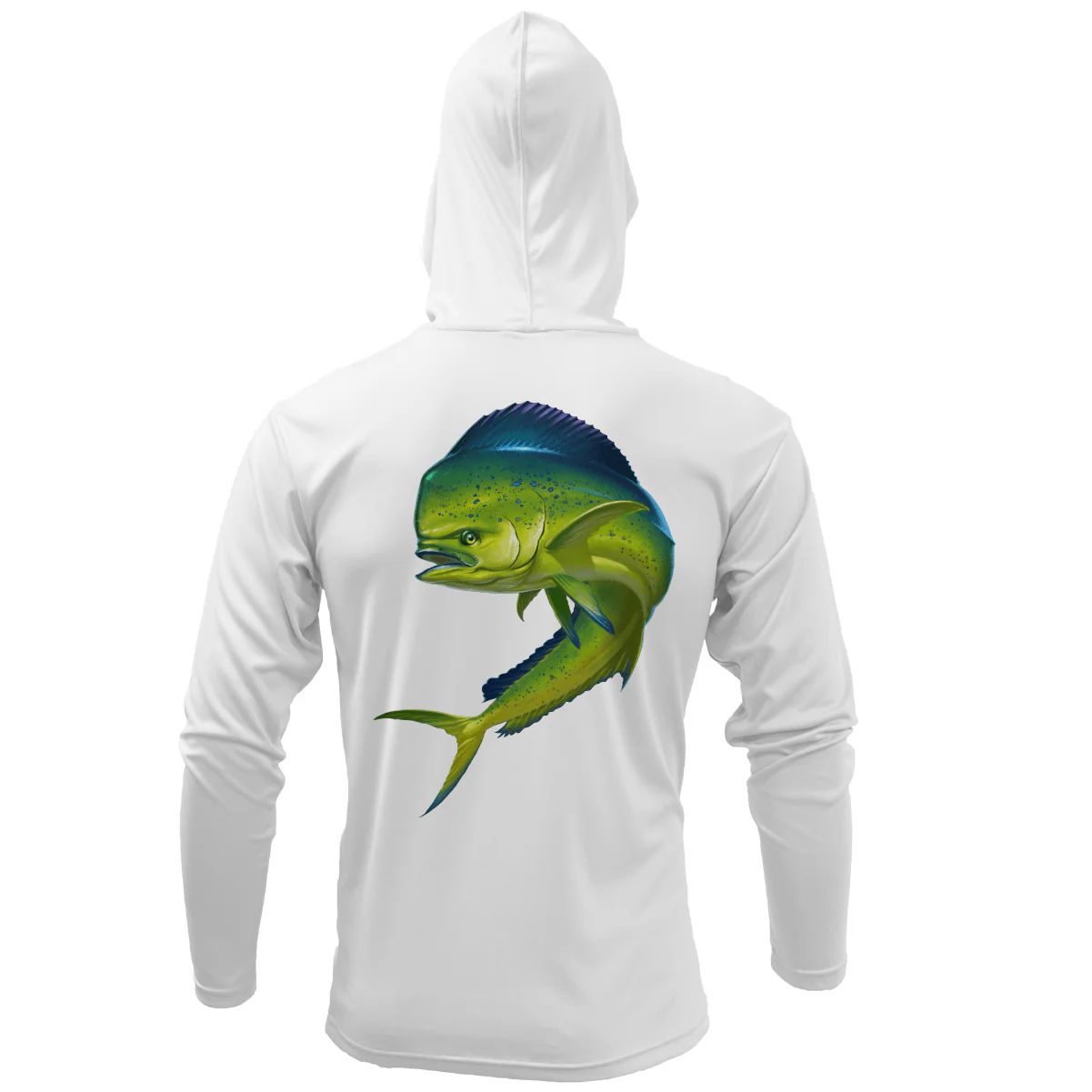 Key West, FL Action Mahi Long Sleeve UPF 50+ Dry-Fit Hoodie - Image 3