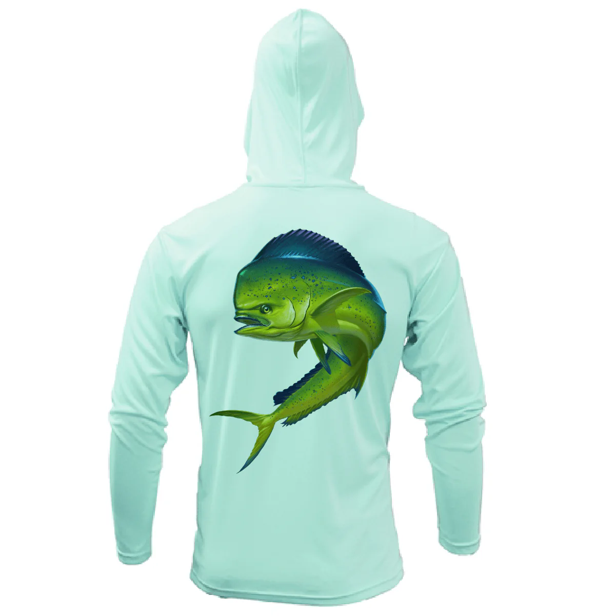 Key West, FL Action Mahi Long Sleeve UPF 50+ Dry-Fit Hoodie - Image 7