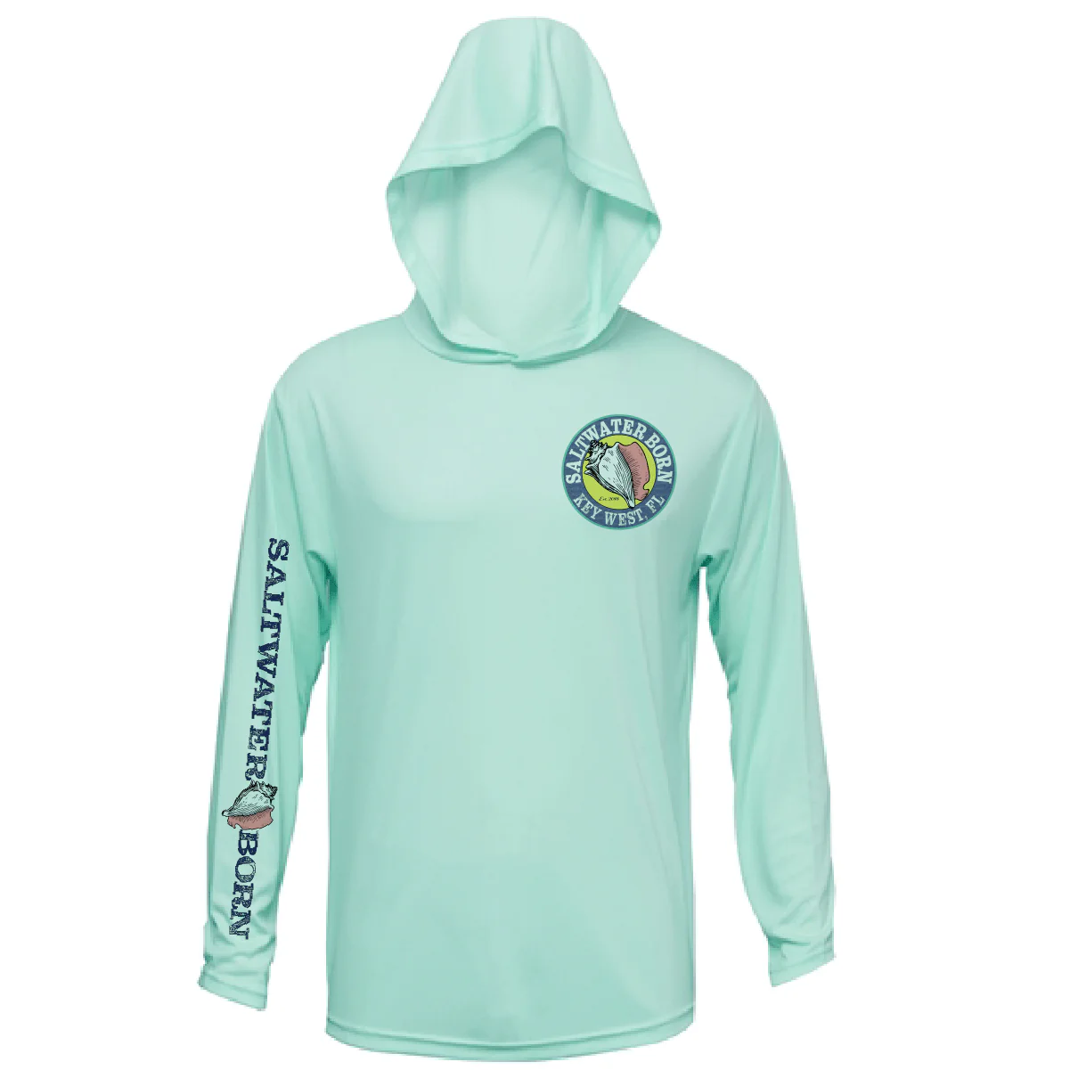 Key West, FL Action Mahi Long Sleeve UPF 50+ Dry-Fit Hoodie - Image 8