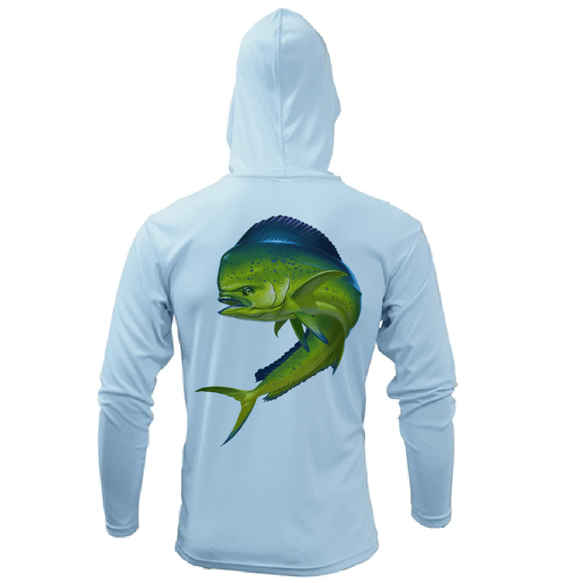 Key West, FL Action Mahi Long Sleeve UPF 50+ Dry-Fit Hoodie - Image 9