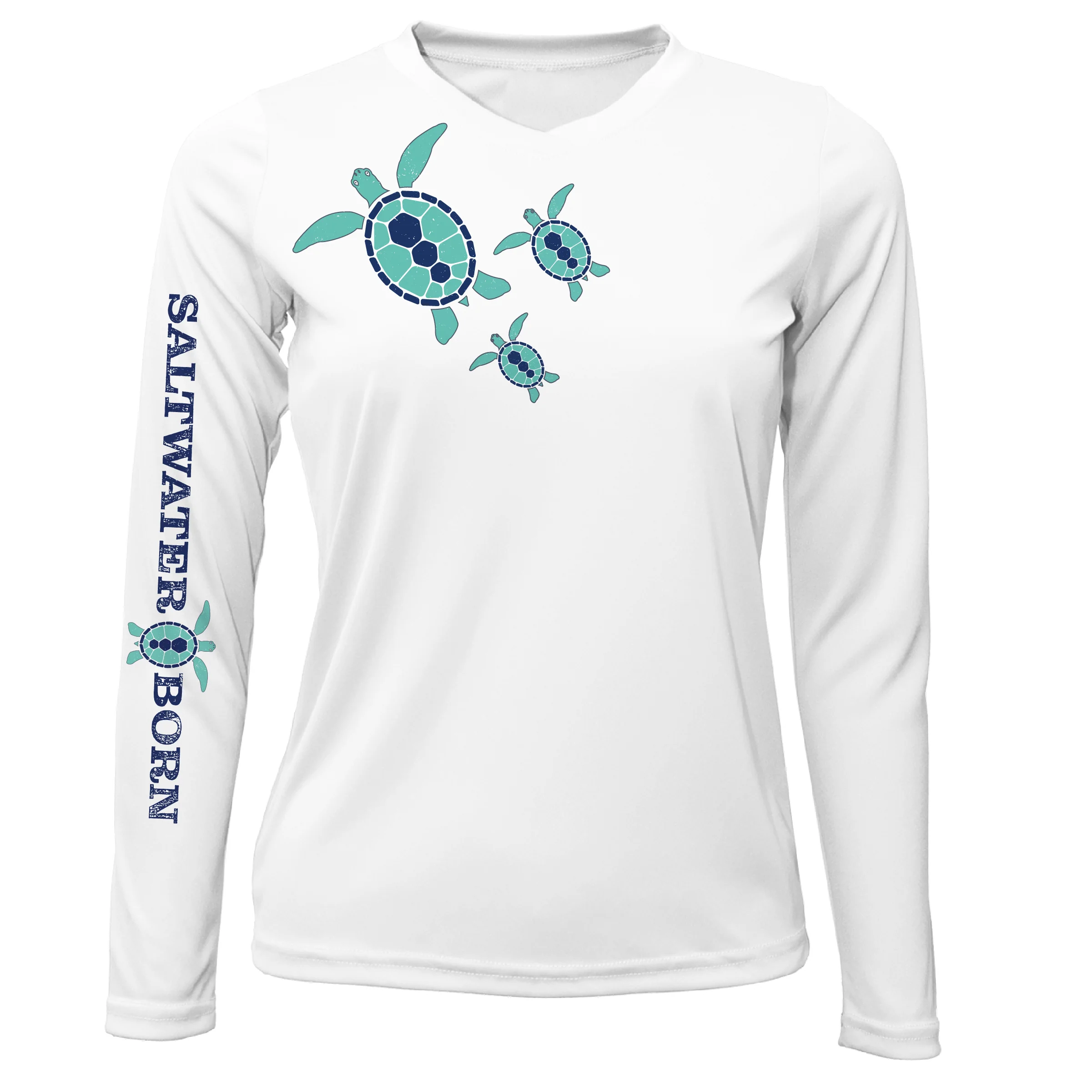 Key West, FL Baby Turtles Long Sleeve UPF 50+ Dry-Fit Shirt