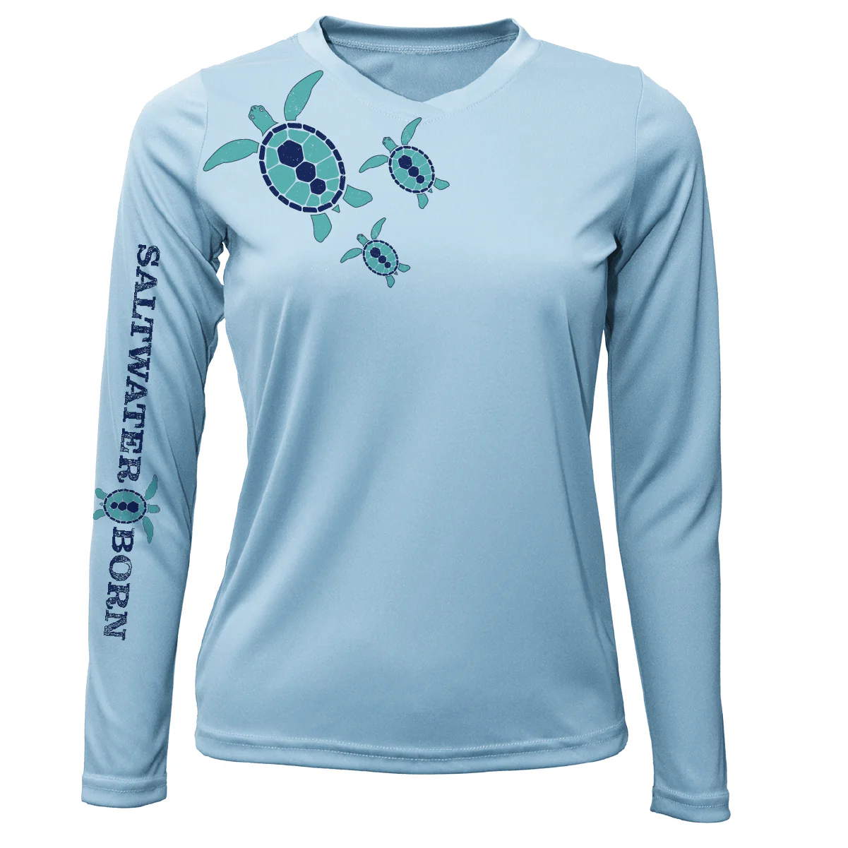 Key West, FL Baby Turtles Long Sleeve UPF 50+ Dry-Fit Shirt - Image 3