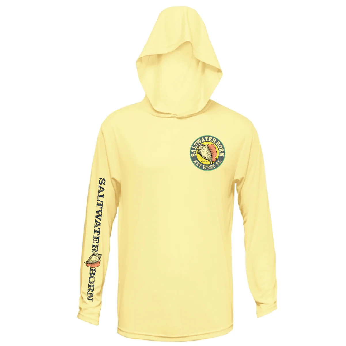 Key West, FL Jumbo Shrimp Long Sleeve UPF 50+ Dry-Fit Hoodie - Image 2