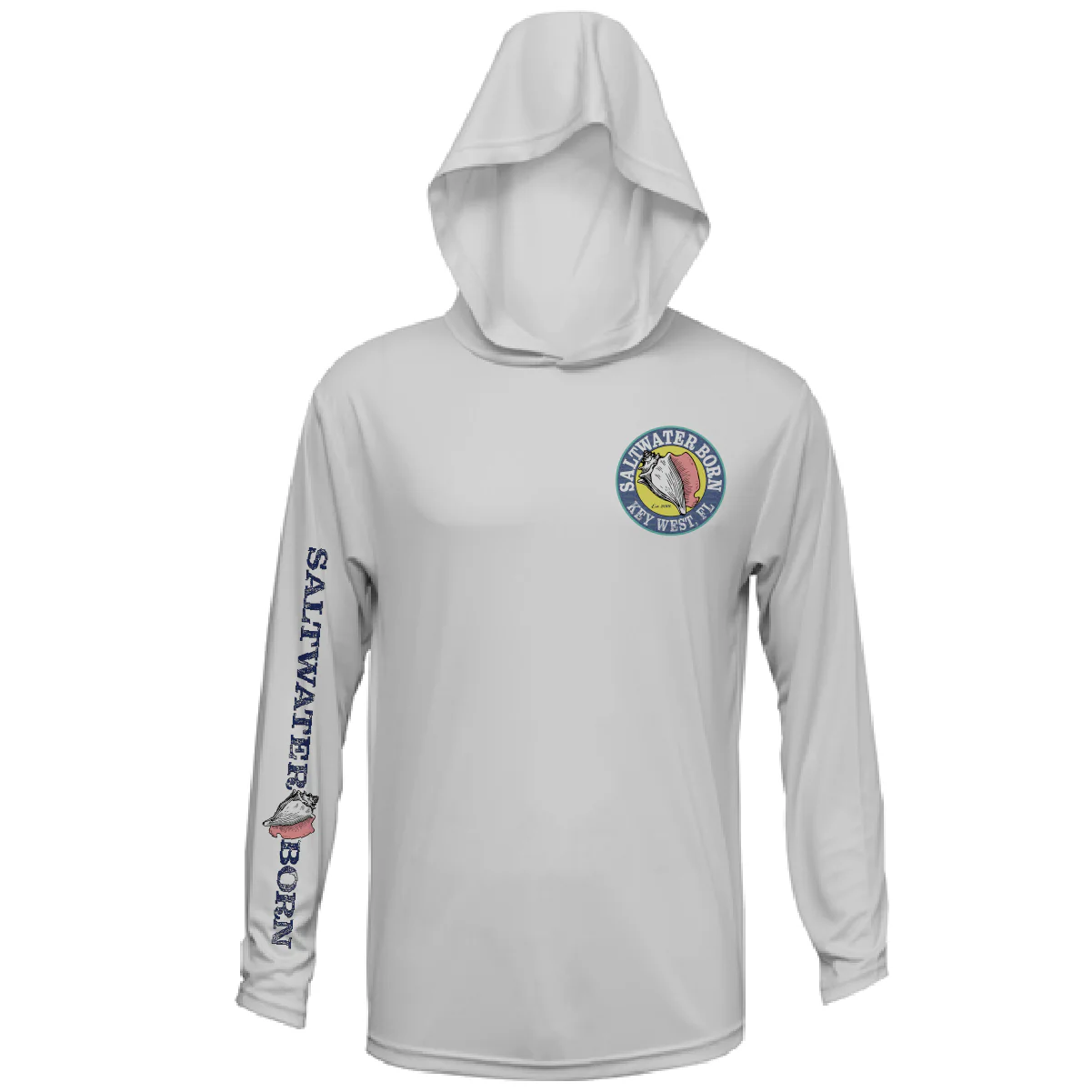 Key West, FL Jumbo Shrimp Long Sleeve UPF 50+ Dry-Fit Hoodie - Image 8
