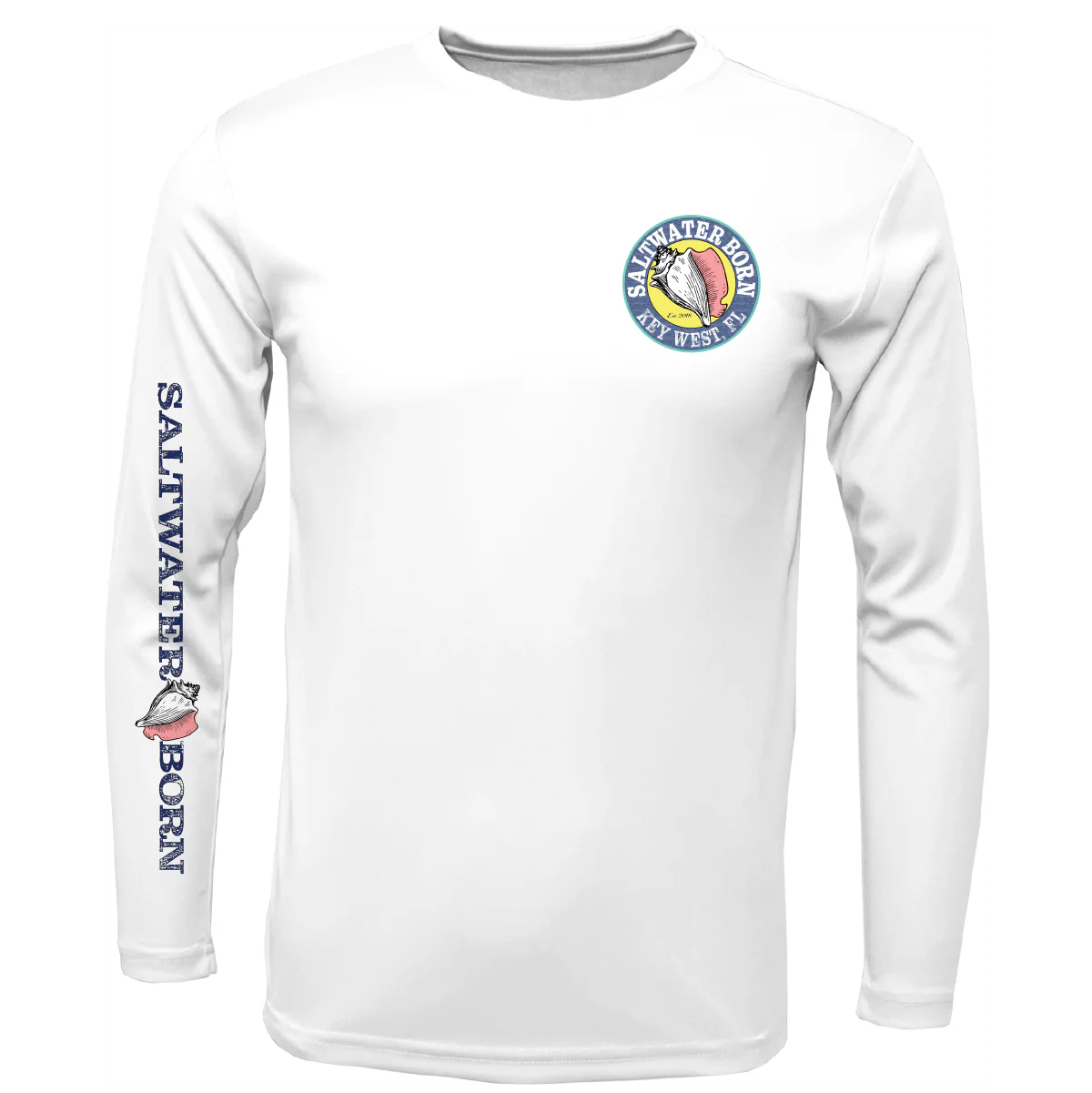 Key West, FL Jumbo Shrimp Long Sleeve UPF 50+ Dry-Fit Shirt - Image 2